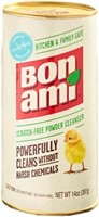 LOT OF 2 - Bon Ami Powder Cleanser 14 OZ