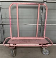 (AL) Metal Drywall Cart On Wheels, 48In X 50In X