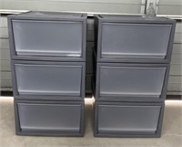 (AL) Storage Bins With Drawers, See Pictures For