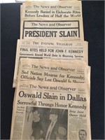 Kennedy Assassination Newspaper 1963