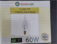 12pk Flame TIp Bulbs 60W