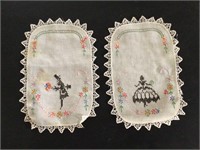 Embroidered Dresser Doilies