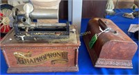 Edison Gramophone. Winding Km Case. Mechanism