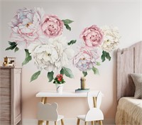 $59  Murwall Peony Decal  Large  Watercolor Floral