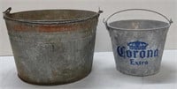 (AP) Metal Buckets Incl. Corona Extra Bucket