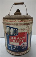 (AI) Vtg. Unico Heavy Duty Motor Oil Metal Can