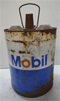 (AI) Vtg. Mobil Motor Oil Can (11.5"×17")