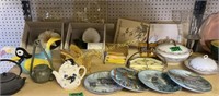 Shelf Lot Teapots, Japanese Cast Iron Tetsubin,