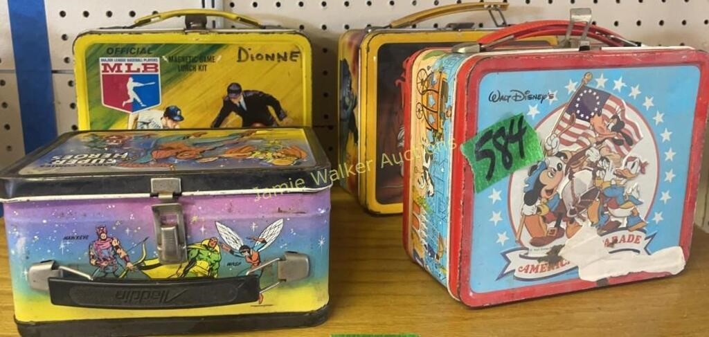 4 Lunch Boxes. Fantastic Four, Magnetic Game
