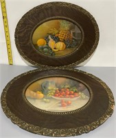 Fruit Art Prints - Framed - Set of 2