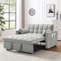 Sleeper Sofa Bed  Velvet 55.20-Gray
