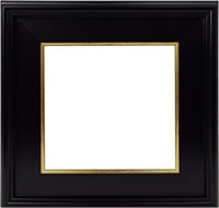 Lamar Art Frame  Black/Gold  8x8
