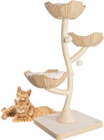 52 Tall Wood Cat Tree with 3 Baskets  Post