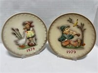 1974 & 1979 Hummel Annual Plates - West Germany
