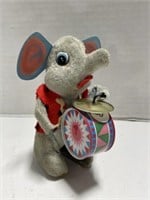 Wind Up Elephant who beats his tin drum and raises