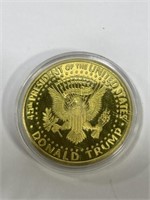 Donald Trump 2018 Gold-tone Presidential Coin