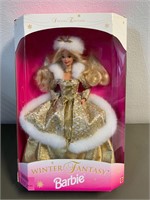 NIB Winter Fantasy Barbie Gold Brocade Dress
