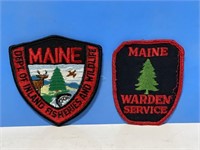 Maine Fish & Game & Warden Patches 3 1/2 "