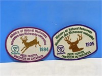 Ontario Deer Hunter Patch 1994 & 1995 4 1/2 "