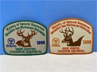 Ontario Deer Hunter Patch 1998 & 1999 4 1/2 "