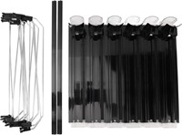 6-Row Adjustable Fridge Drink Dispenser  Black