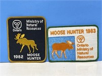 Ontario Moose Hunter Patch 1982 & 1983 4 1/2 "