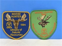 Ontario Moose Hunter Patch 1984 & 1986 4 "