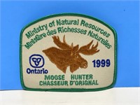 Ontario Moose Hunter patch 1999 4 1/2 "