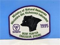 Ontario Black Bear Hunter Patch 1995 4 "