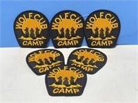 7 Boy Scout Patches Wolf Cub Camp 3 "