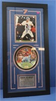 Framed John Elway Autographed Picture w/Collector