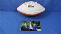 Autographed Football Terry Bradshaw to Jerry Kerry