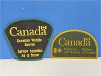 Canada uniform dress patches x2: Canadian