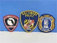 USA City Police Uniform Dress Patches: Baltimore