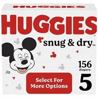Huggies Snug & Dry Diapers  Size 5  156 Ct