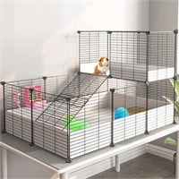 Indoor Guinea Pig Cage with Plastic Bottom