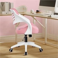 Computer Desk Chair  Lumbar Support - Pink