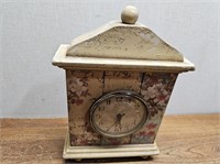 RUSTIC Styled Mantle CLOCK@3inDx8.25inWx12inH