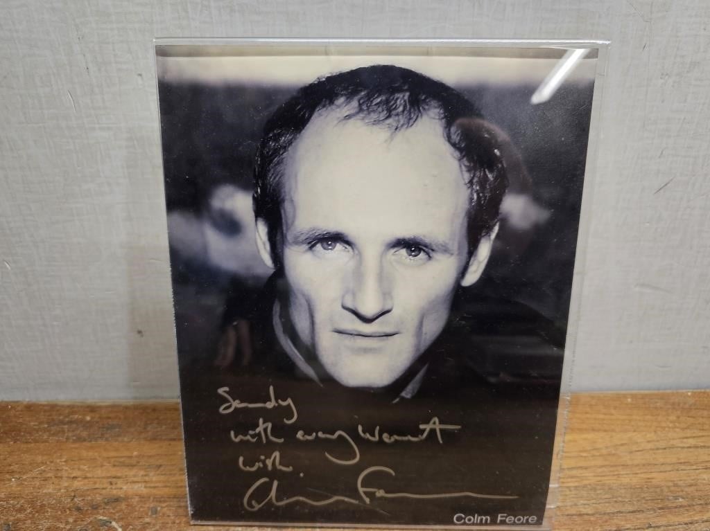 COLM FEORE SIGNED PHOTO@8inWx10.25inH