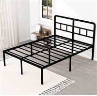 18 Inch Queen Bed Frame with Headboard