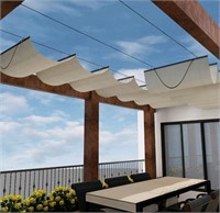 7' x 16' Retractable Sun Shade Canopy Cover