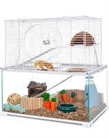 OIIBO 3 Tiers Large Hamster Cages Glass
