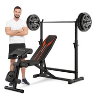 Adjustable Weight Bench, Bench Press Rack with