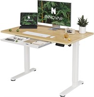 Bamboo Standing Desk  Adjustable  48 Inches