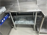 S/S Top Preparation Bench Approx 1.5m x 750mm