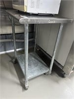 S/S Top Mobile Preparation Bench Approx 1m x 900mm
