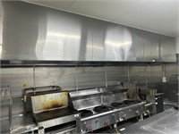 S/S Overhead 10 Filter Fume Extraction Canopy