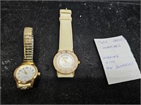 2 LADIES Wrist Watchs #GWO with NEW Batteries