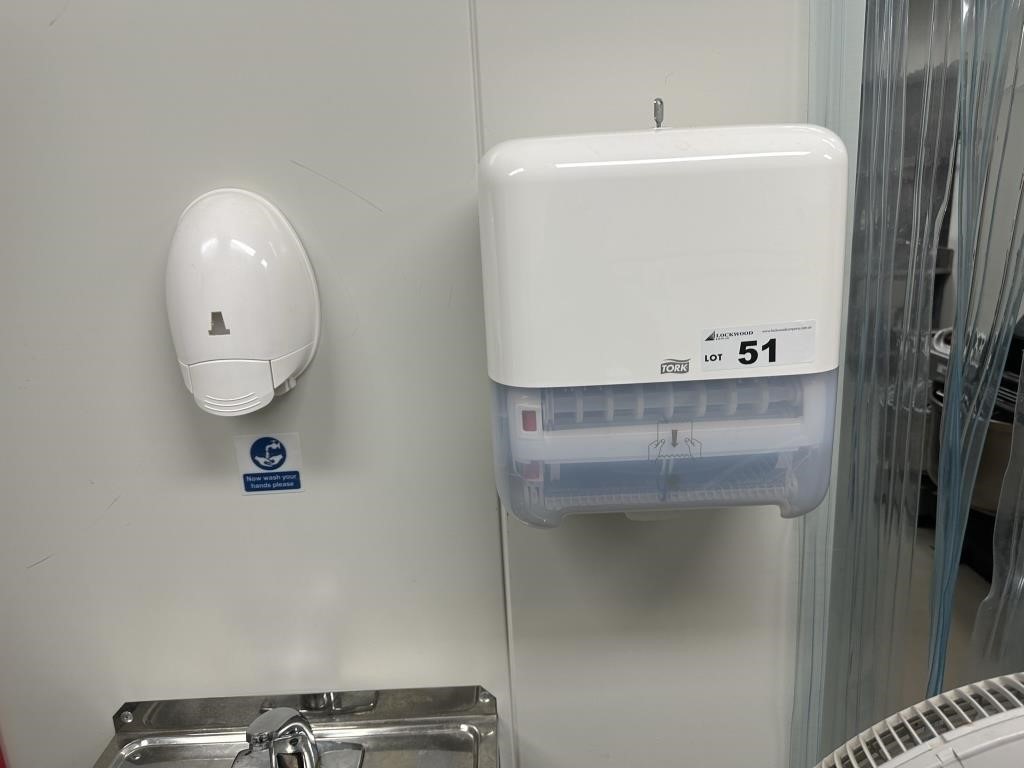 Arlec Pedestal Fan, Tork Hand Towel Dispenser