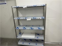 S/S 5 Tiered Storage Rack, 1.8m High